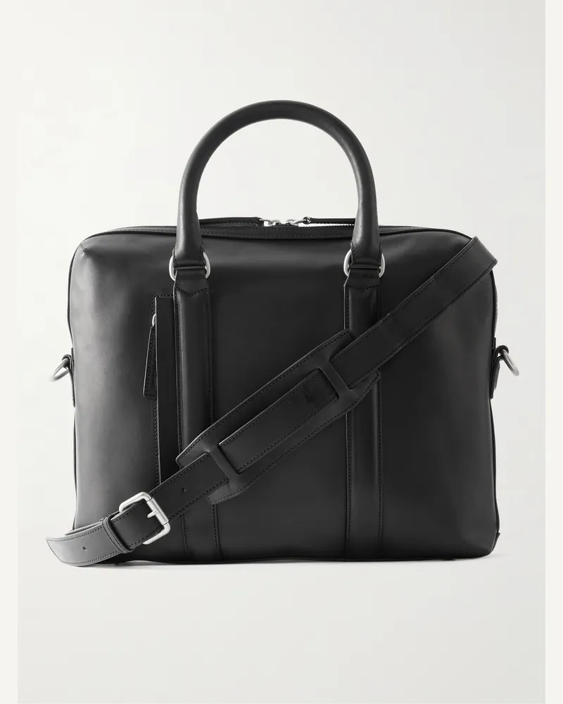 Officine Creative Italia Quentin 019 Aktentasche aus Leder Schwarz
