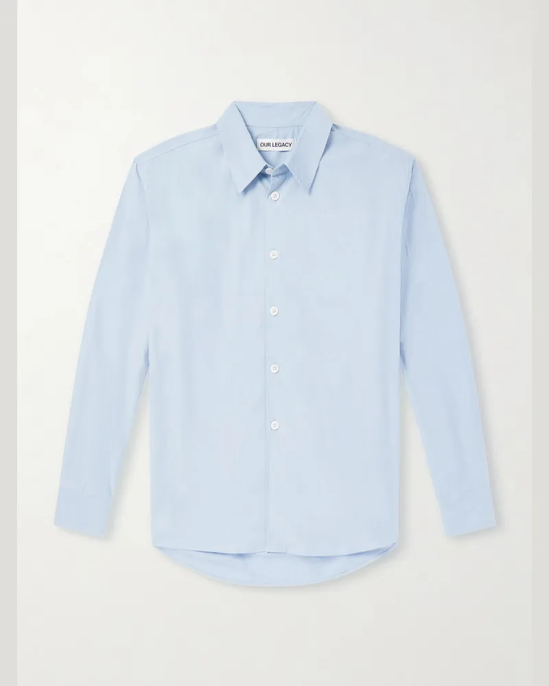 Our Legacy Beyond Hemd aus einer Tencel™-Lyocell-Baumwollmischung Blau