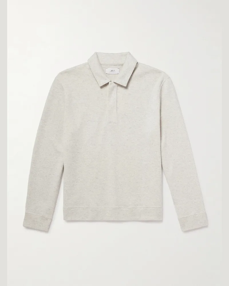 MR P. Organic Cotton-Blend Jersey Sweatshirt Gray