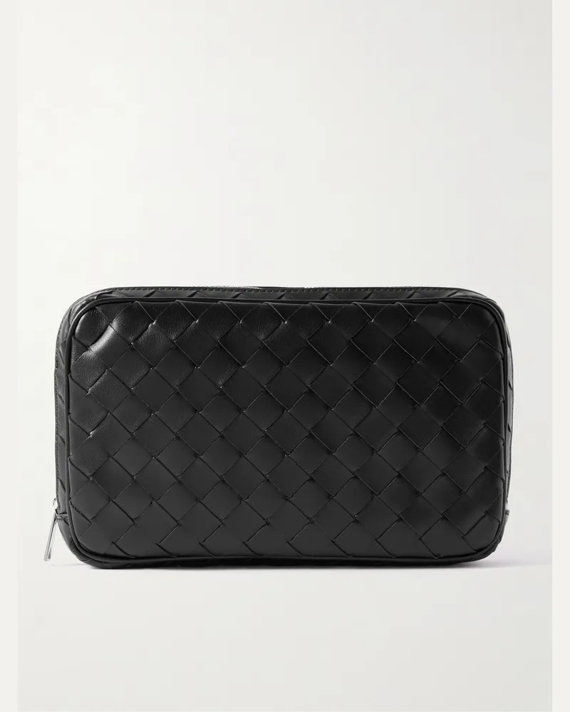 Bottega Veneta Tasche aus Intrecciato-Leder Schwarz
