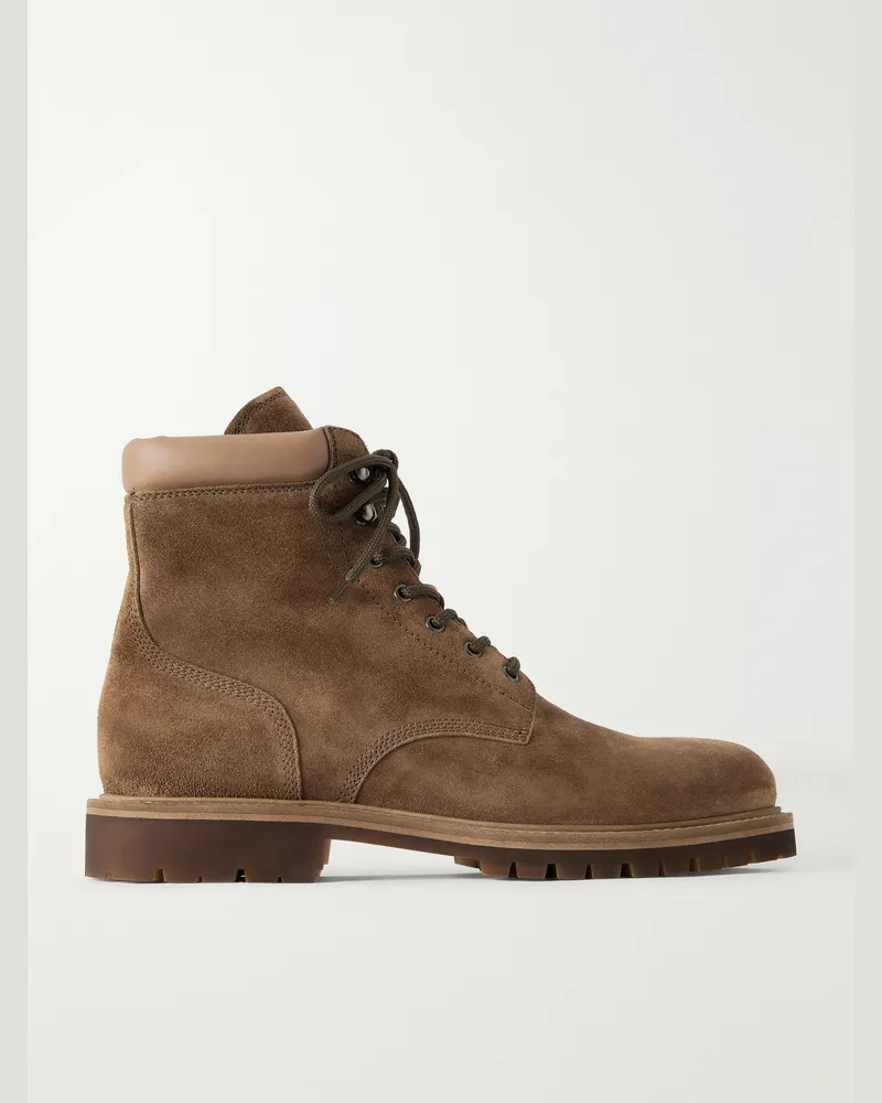 Officine Creative Italia Boss 002 Suede Boots Green