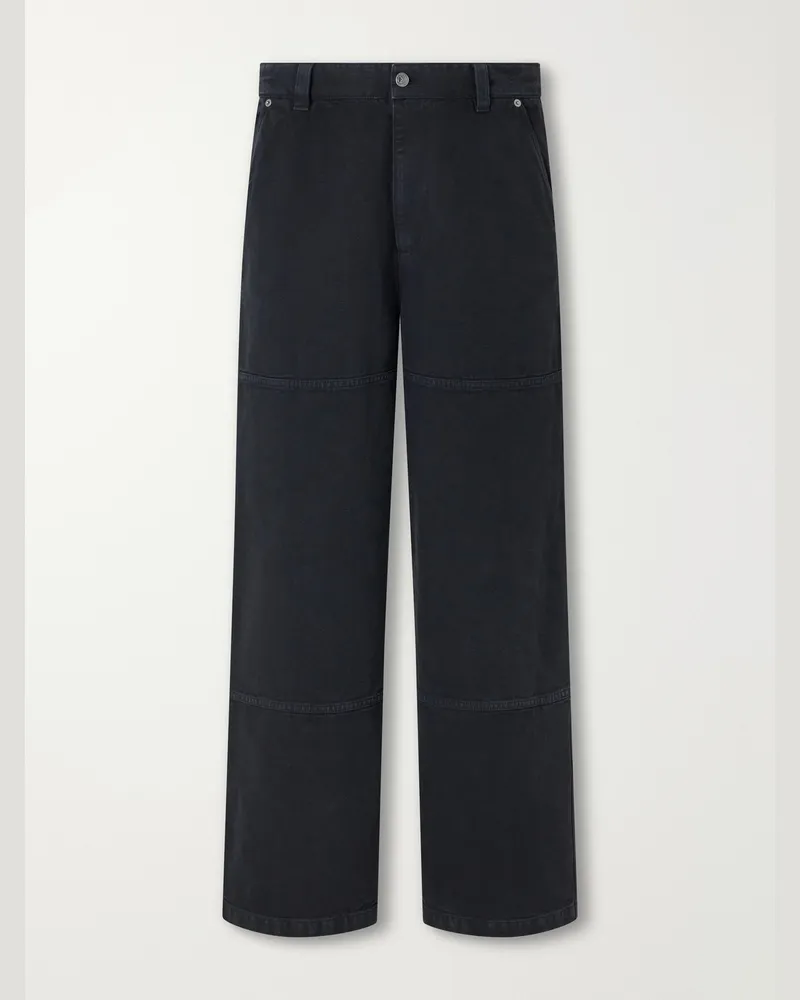 A.P.C. Don Wide-Leg Panelled Jeans Black