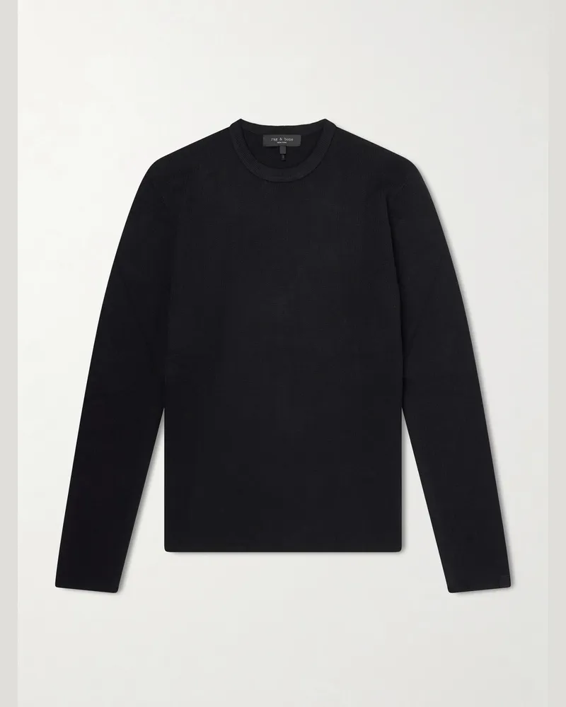 Rag & Bone Cotton-Blend Sweater Black