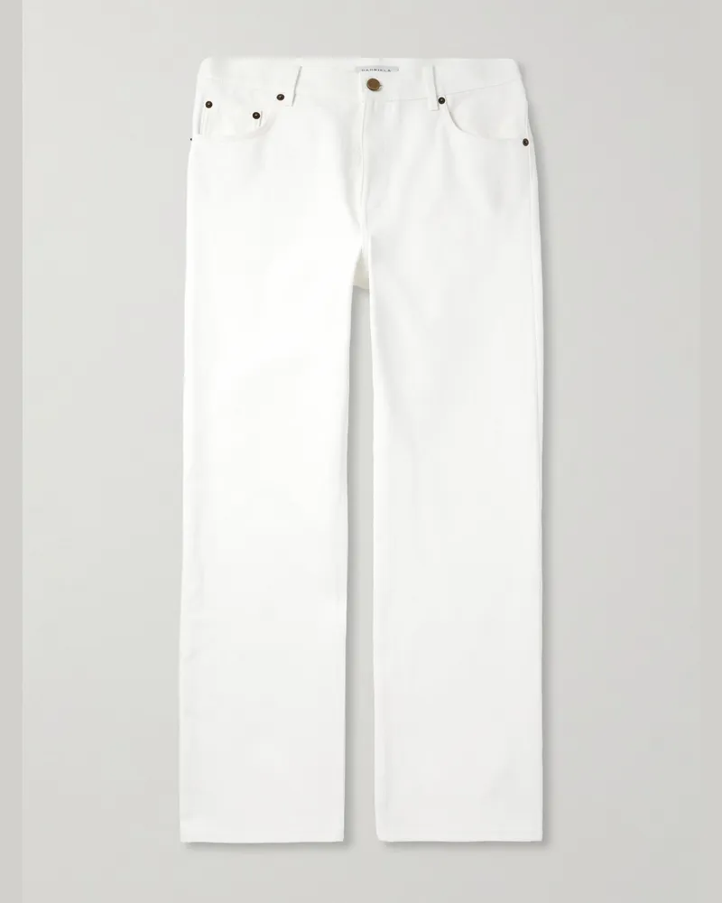 Gabriela Hearst Rey Straight-Leg Jeans White