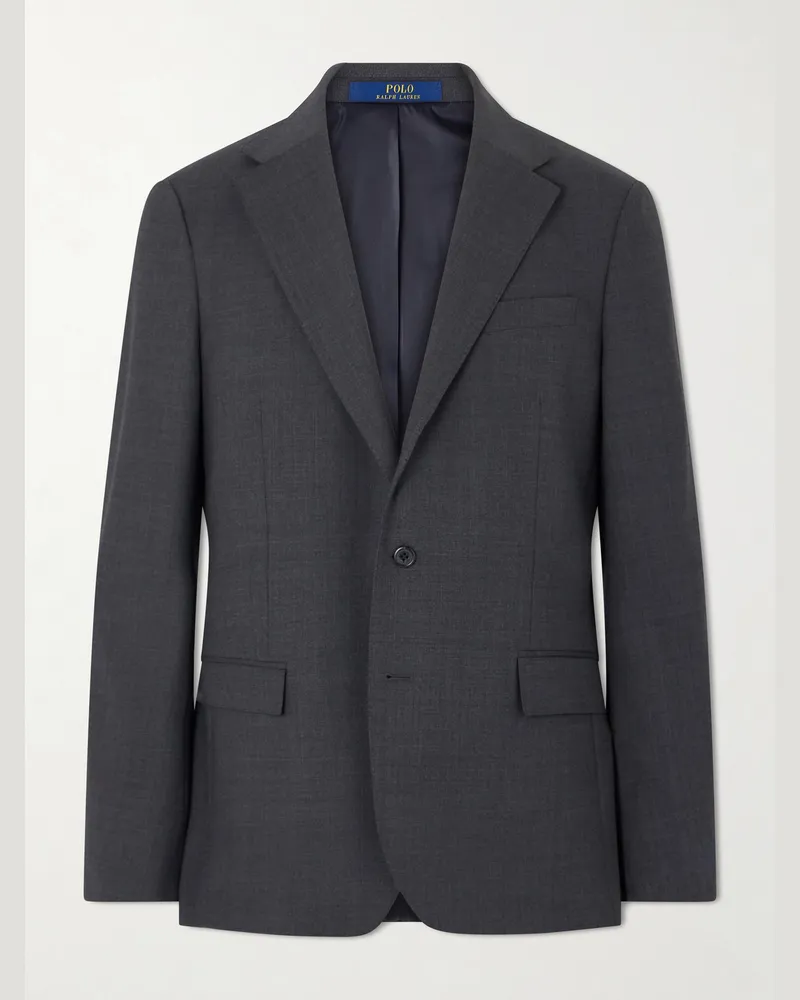 Ralph Lauren Wool-Blend Suit Jacket Gray