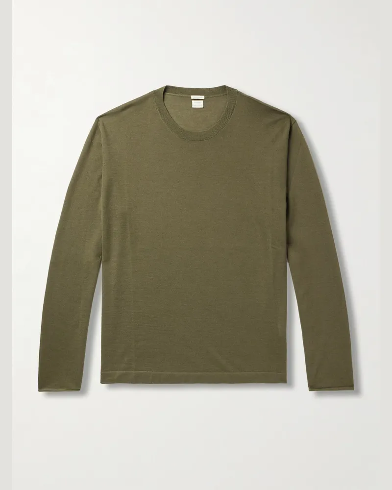 Massimo Alba Pullover aus Kaschmir Grün