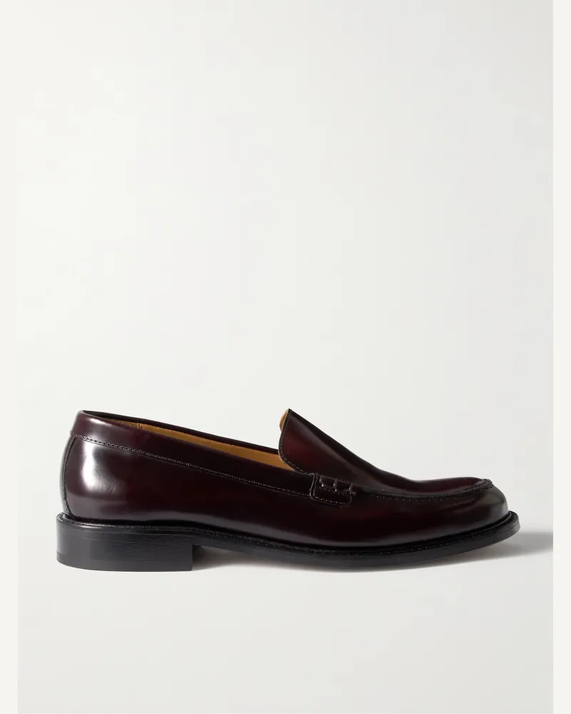 MR P. Scott Loafers aus Leder Rot