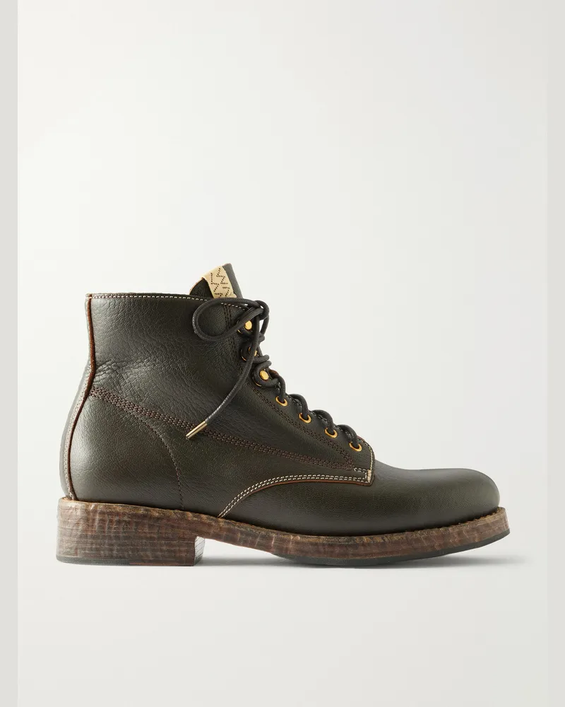 Visvim Virgil Folk Leather Boots Brown