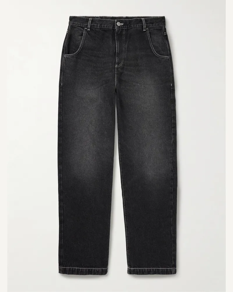Mfpen Regular gerade geschnittene Jeans aus Bio-Denim Schwarz