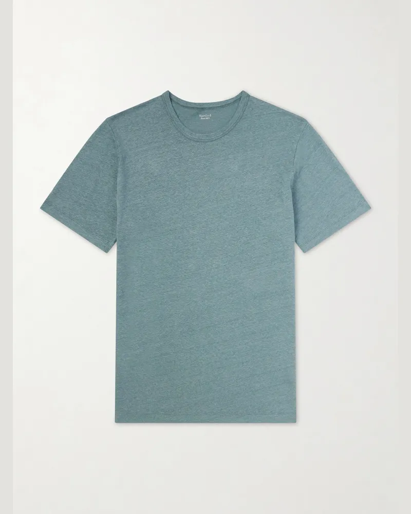 Hartford Linen-Jersey T-Shirt Green