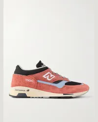 New Balance 1500 Sneakers aus gebürstetem Veloursleder mit Besatz aus Leder und Mesh Orange