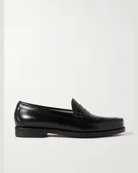 G.H. Bass & Co. Easy Weejuns Larson Pennyloafers aus Glanzleder Schwarz