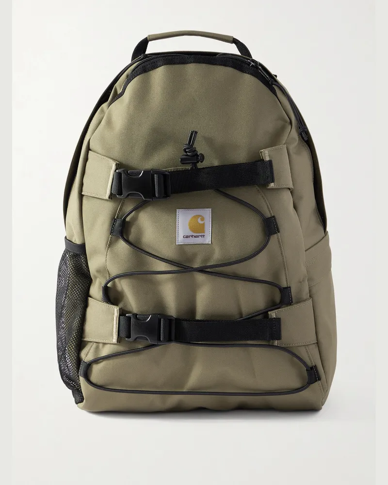 Carhartt WIP Kickflip Recycled-Canvas Backpack Green