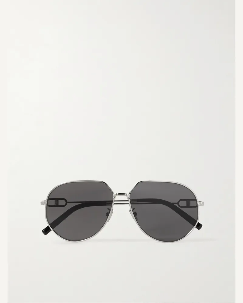 Dior CD Link A1U silberfarbene Sonnenbrille mit rundem Rahmen Silber