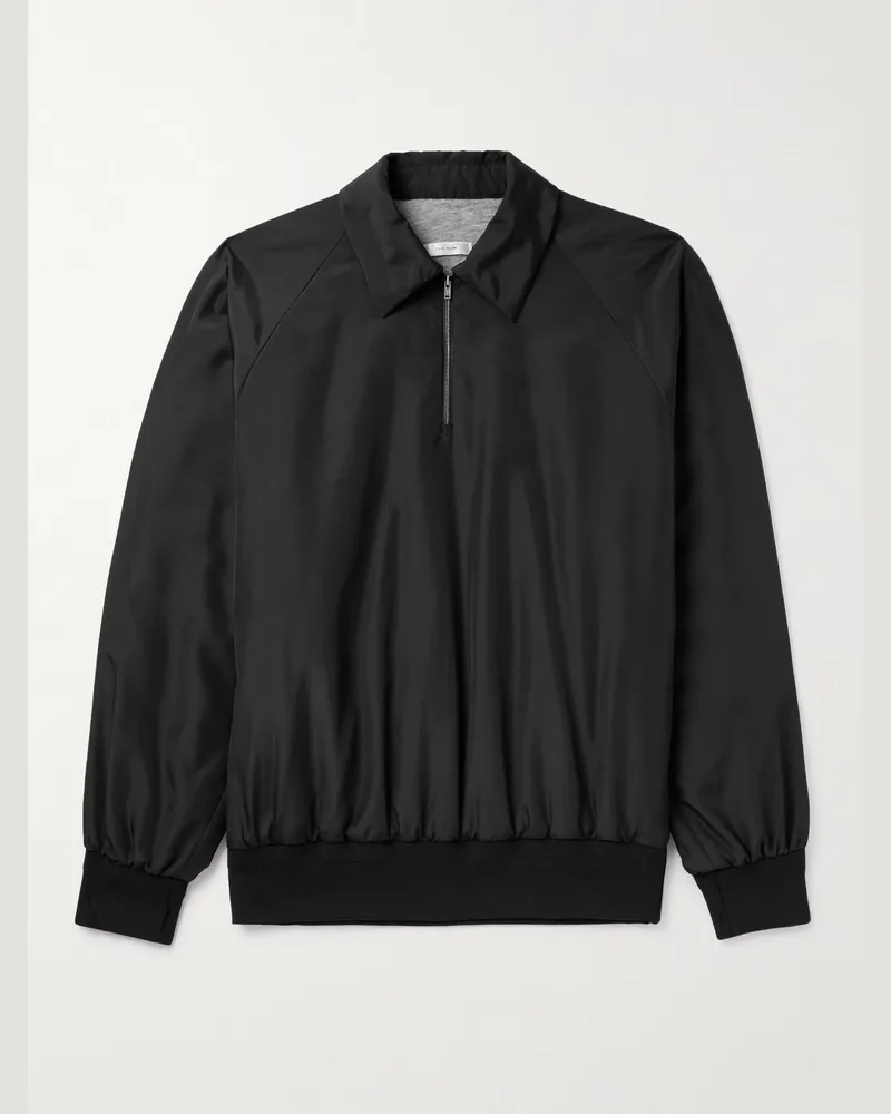 The Row Dixon Jacke aus Shell mit kurzem Reißverschluss Schwarz