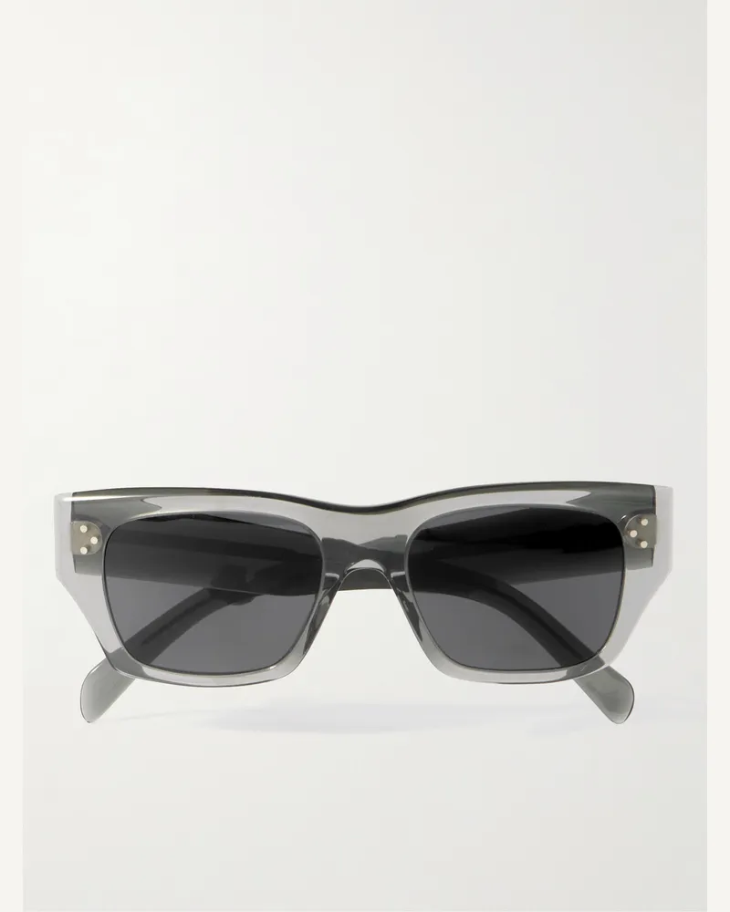 Celine D-Frame Acetate Sunglasses Gray