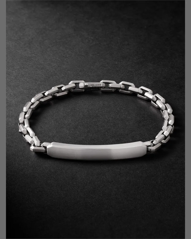 David Yurman Streamline® Brushed Sterling Silver ID Bracelet Silver