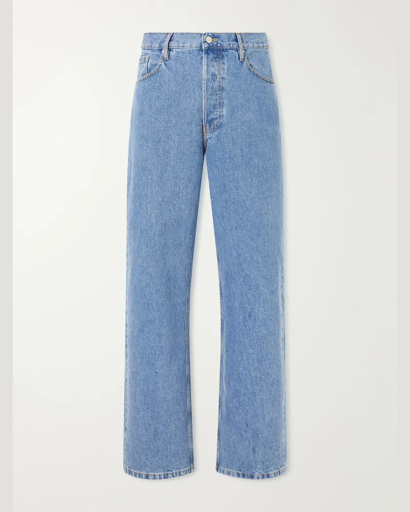 Dries van Noten Straight-Leg Jeans Blue