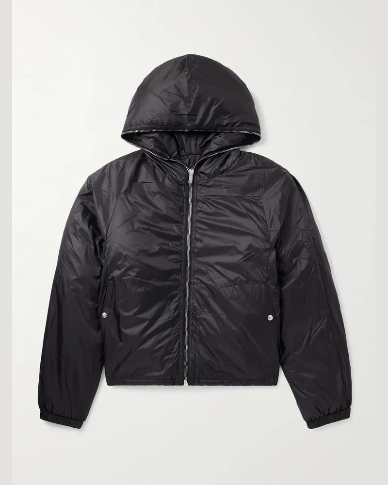 DRKSHDW by Rick Owens Wattierte Kapuzenjacke aus Nylon Schwarz