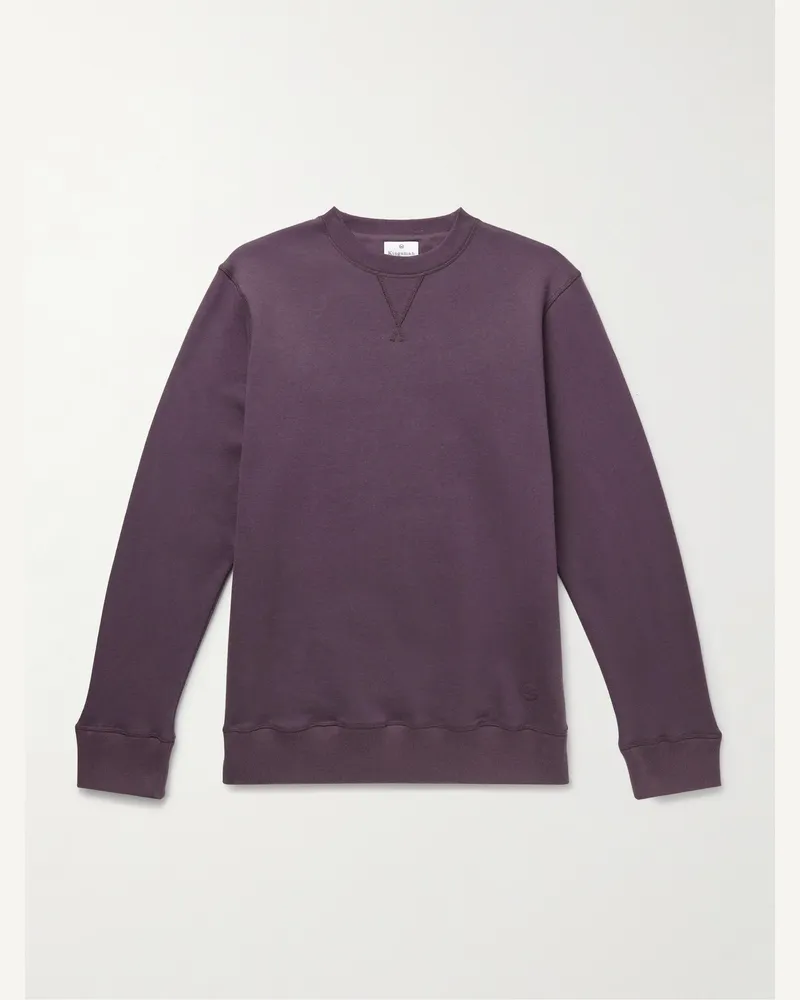 Kingsman Sweatshirt aus Jersey aus einer Baumwoll-Kaschmirmischung Lila