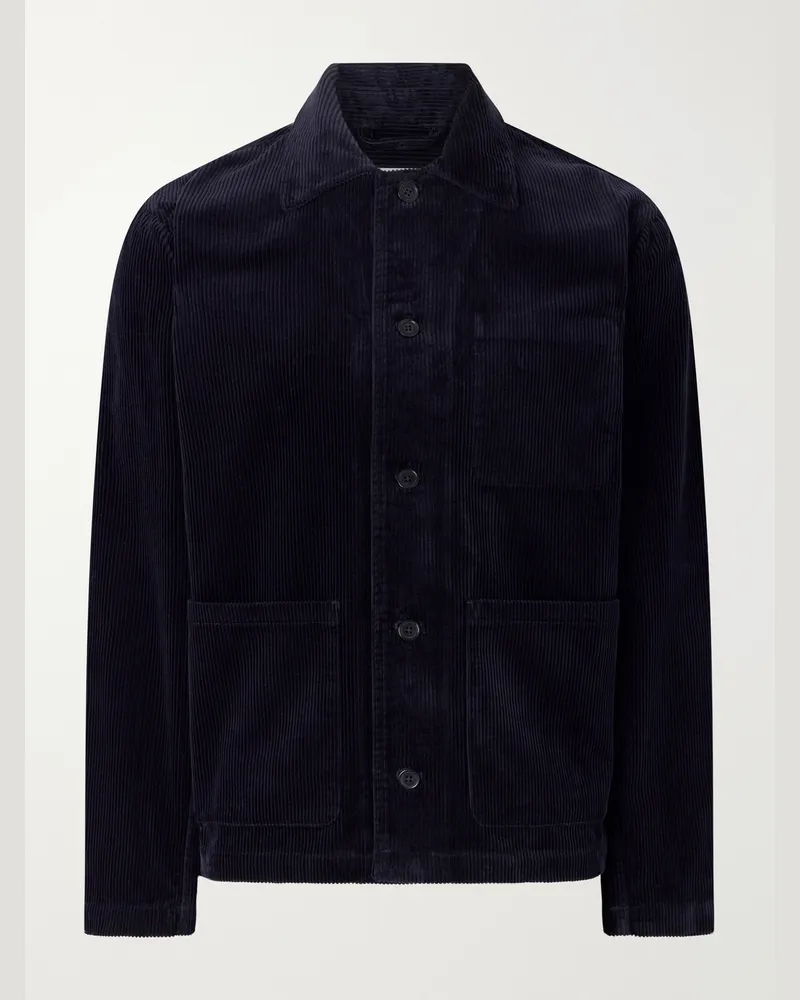 NN 07 Morgan 50004 Organic Cotton-Corduroy Chore Jacket Blue
