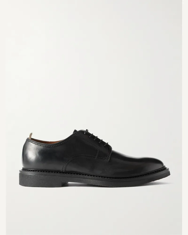Officine Creative Italia Hopkins Flexi 2028 Derby-Schuhe aus Leder Schwarz