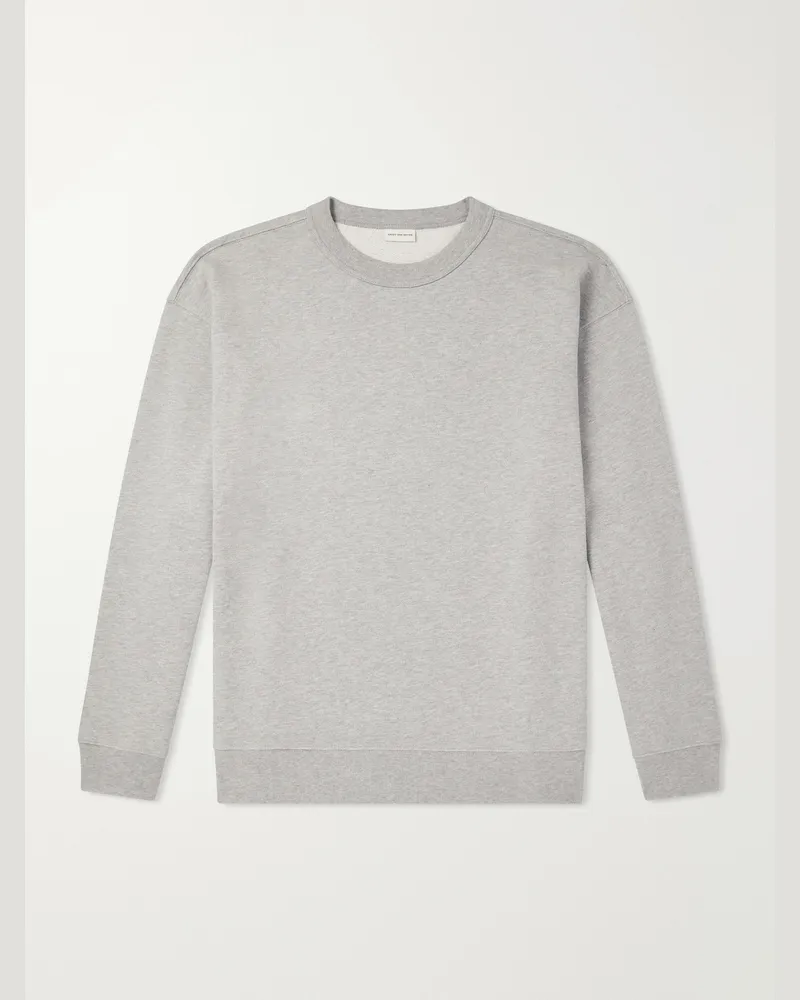 Dries van Noten Hax Oversized Cotton-Jersey Sweatshirt Gray