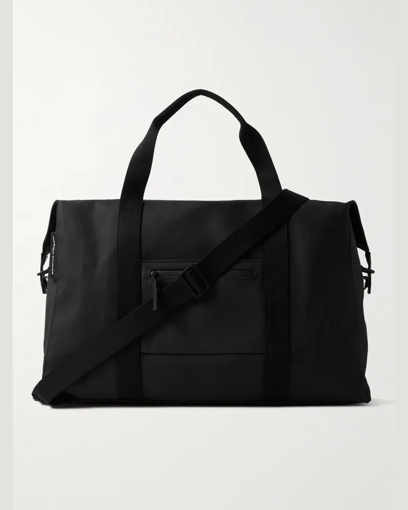 HORIZN STUDIOS SoFo Weekender L Reisetasche aus gewachstem Canvas aus recycelter Baumwolle Schwarz