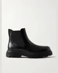 TOD'S Chelsea Boots aus Leder Schwarz