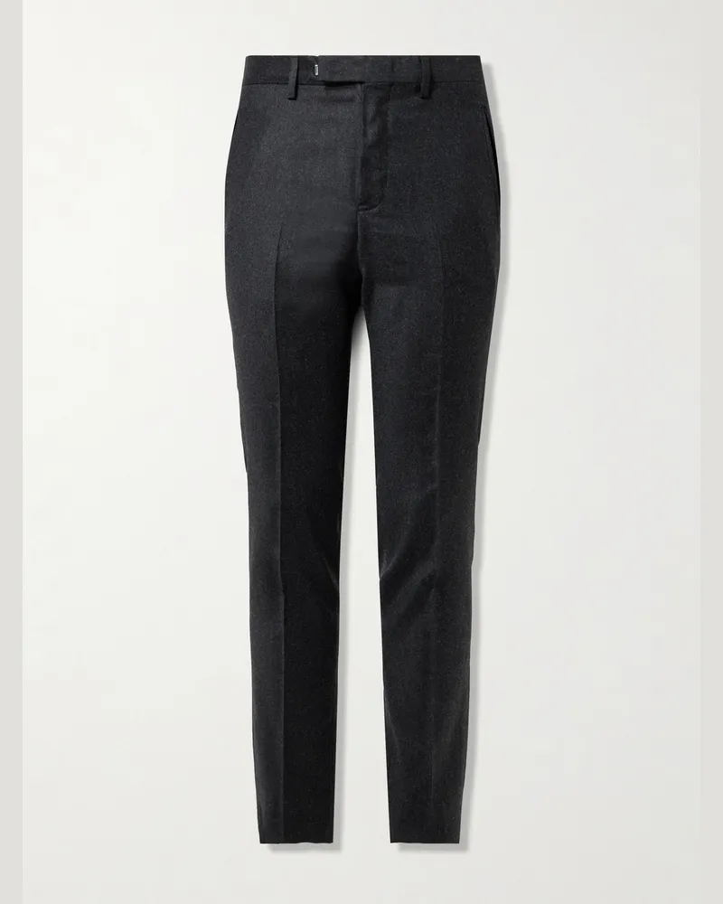 MR P. Philip Slim-Fit Straight-Leg Wool-Flannel Suit Trousers Gray