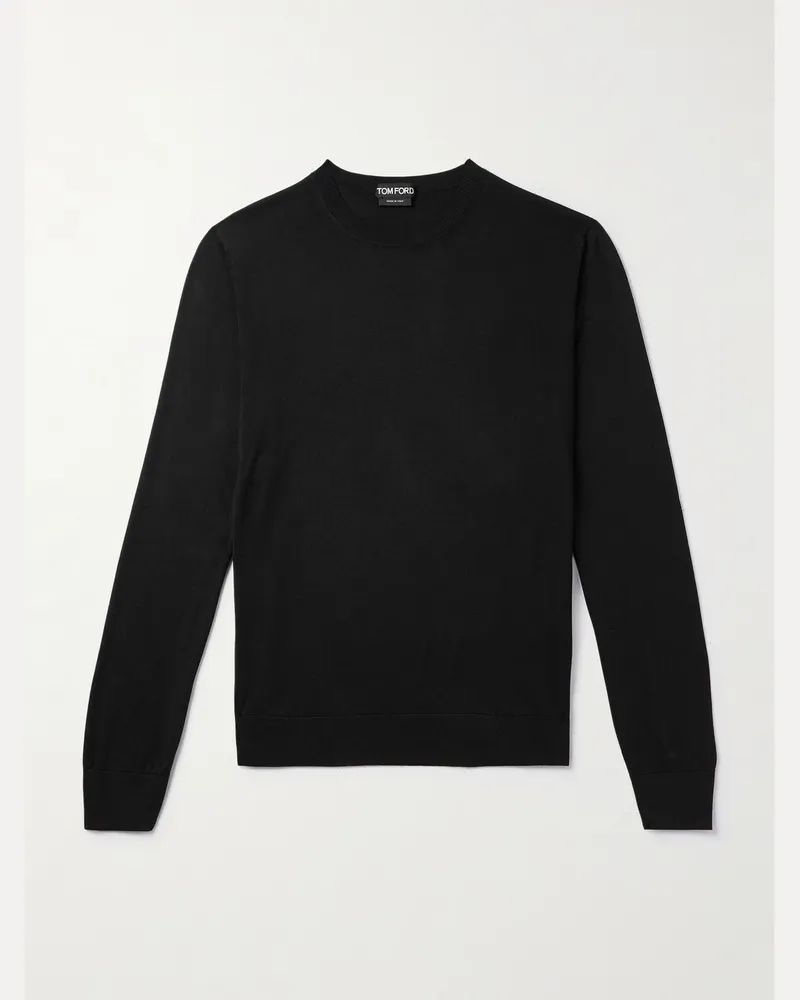 Tom Ford Pullover aus Seide Schwarz