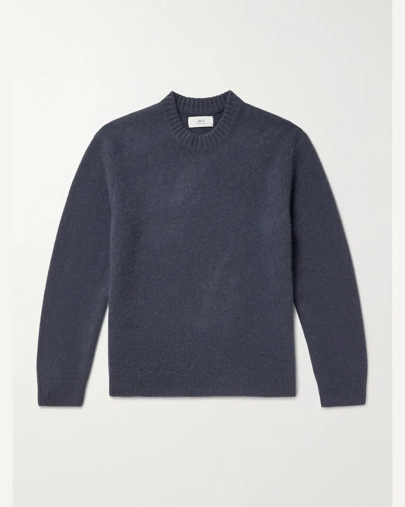 MR P. Brushed-Cashmere Sweater Gray