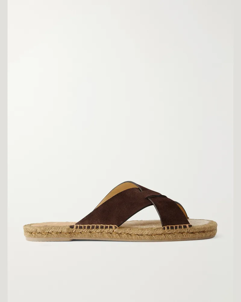 Castañer Keanu Suede Sandals Brown