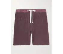 Shorts mit Kordelzugbund mit geradem Bein und Popeline-Besatz aus Supima®-Baumwoll-Jersey