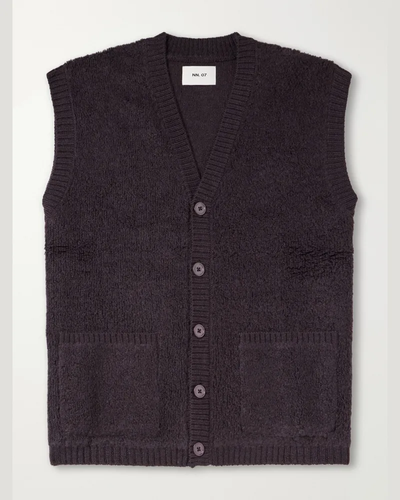 NN 07 60064 Wool-Terry Fleece Gilet Gray