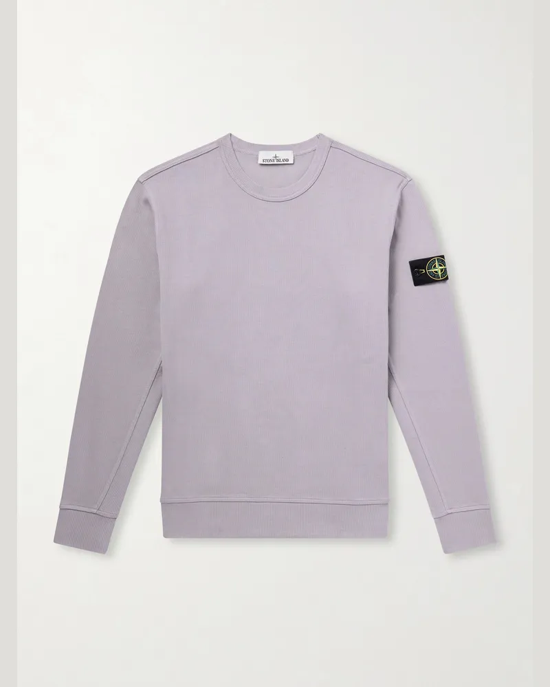 Stone Island Cotton-Jersey Sweatshirt Gray
