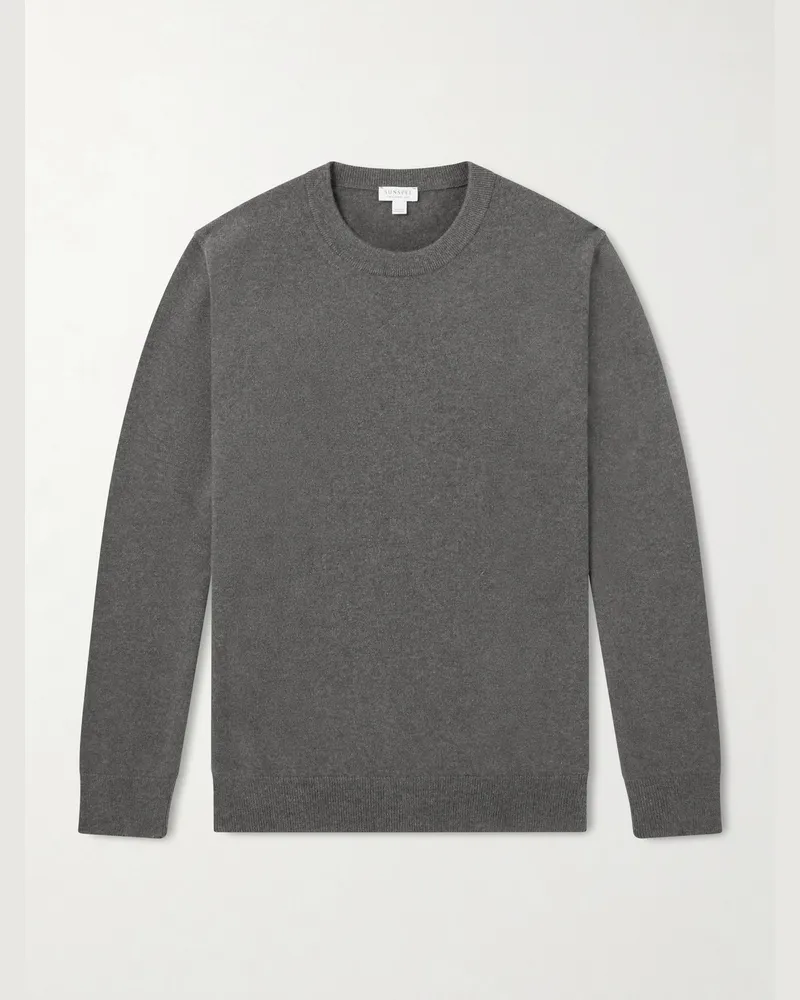 Sunspel Pullover aus Kaschmir Grün