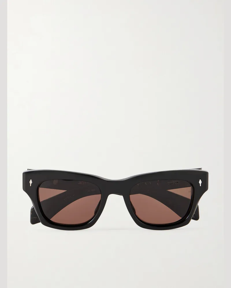 Jacques Marie Mage Dealan 53 D-Frame Acetate Sunglasses Black