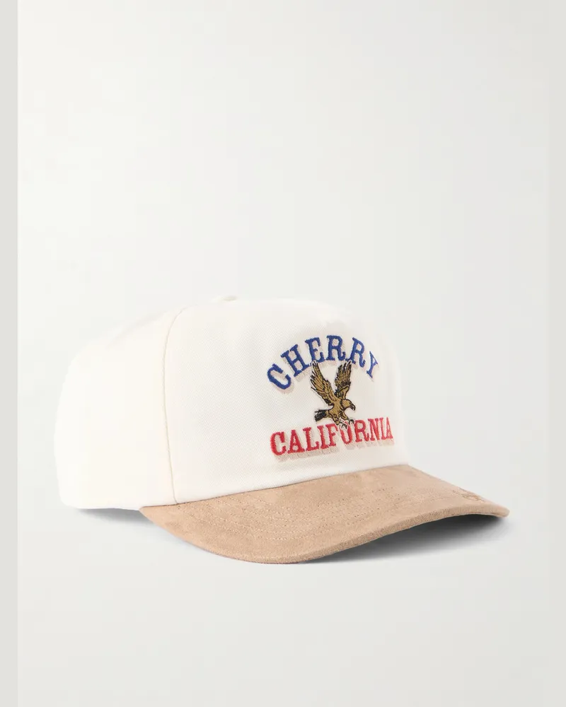 Cherry Los Angeles Speed Series Baseballkappe aus Twill mit Stickerei Weiß