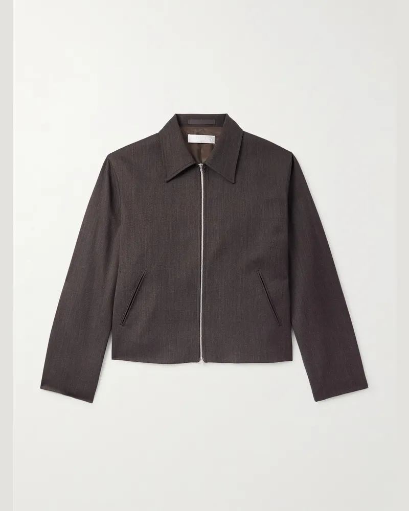 Our Legacy Mini Jacke aus Wolle Braun