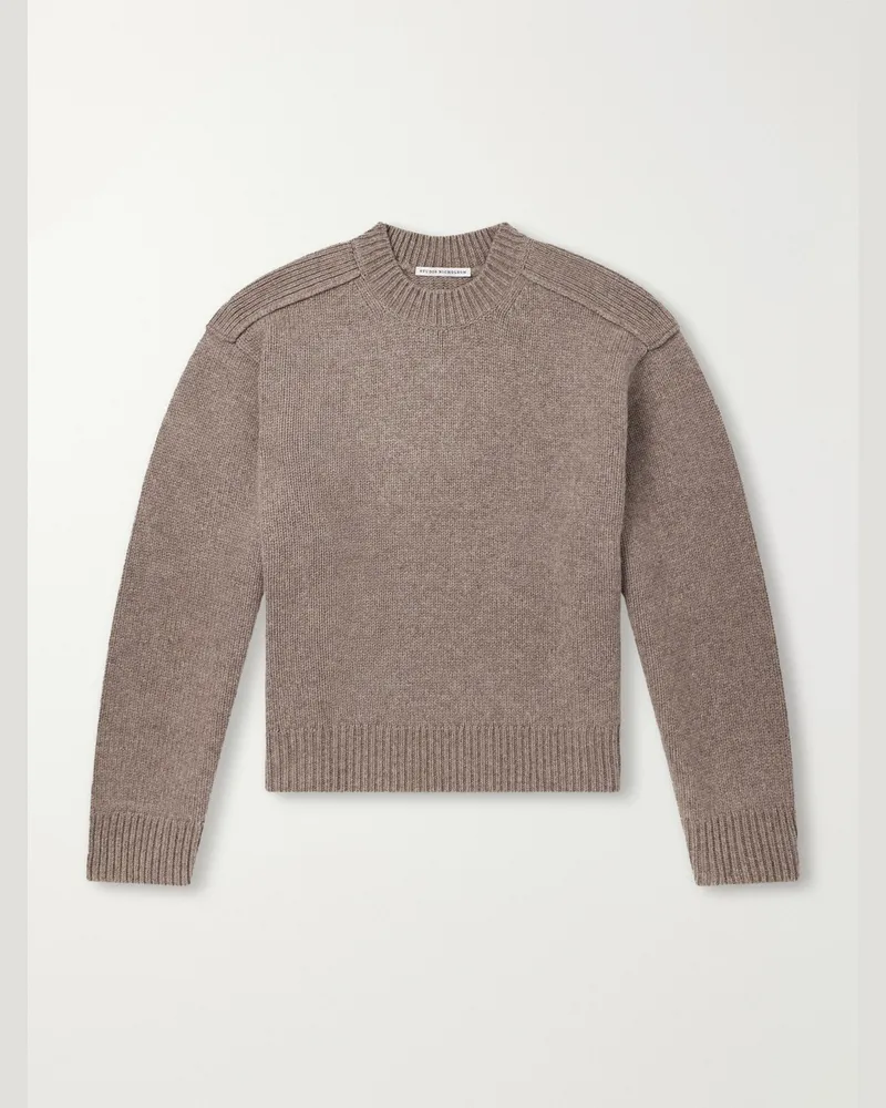 Studio Nicholson Yak and Merino Wool-Blend Sweater Brown