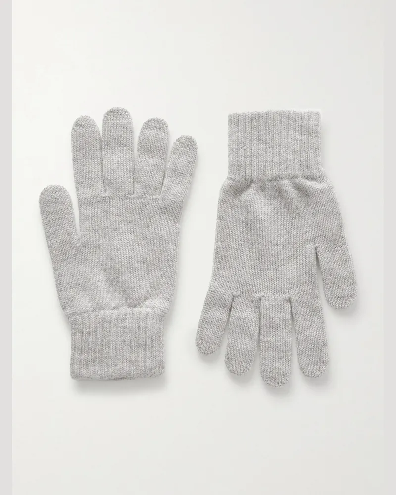 William Lockie Cashmere Gloves Gray