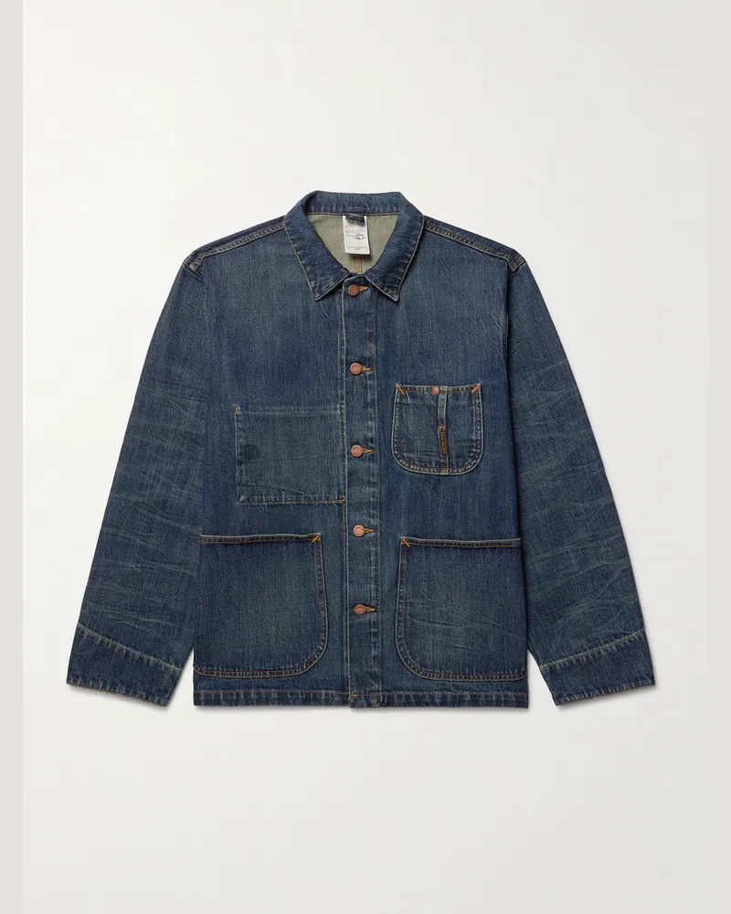 Nudie Jeans Howie Denim Chore Jacket Blue
