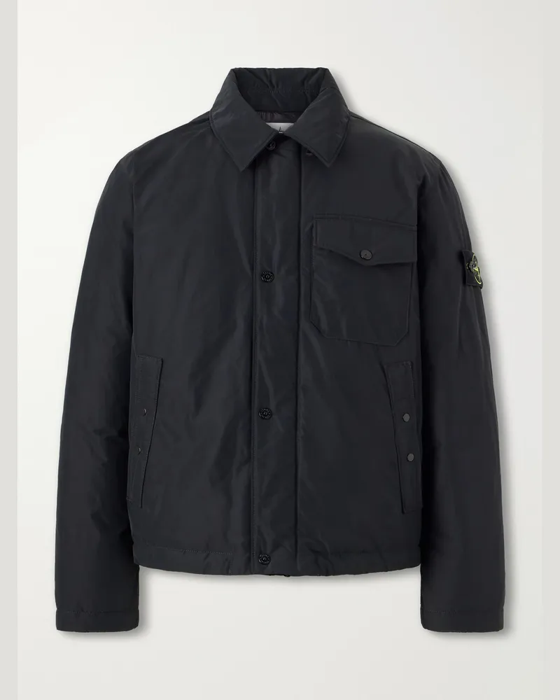 Stone Island Coach Micro-Twill Bomber Jacket Black
