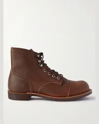 Red Wing Shoes 8085 Iron Ranger Schnürstiefel aus Leder Braun