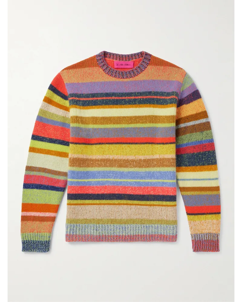 The Elder Statesman Gestreifter Pullover aus Kaschmir Mehrfarbig