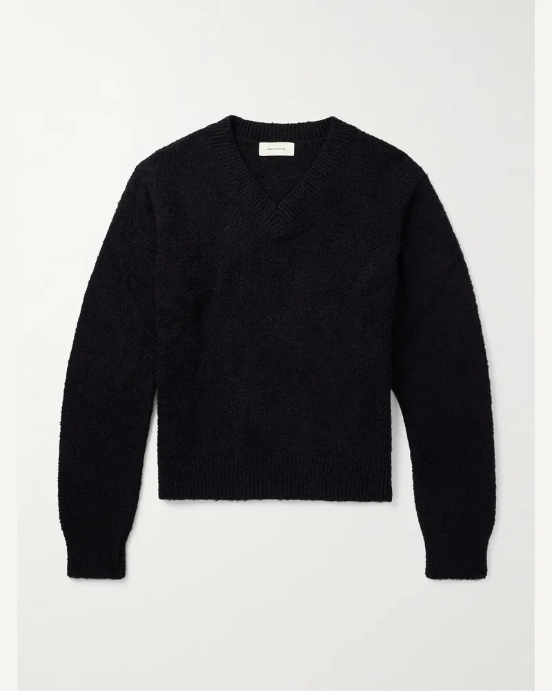 Mfpen Pullover aus gekämmter Biobaumwolle Schwarz