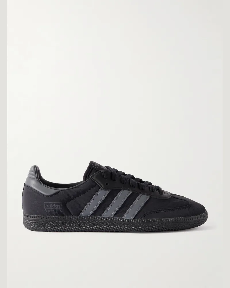 adidas Samba OG Sneakers aus Shell mit Lederbesatz Grau