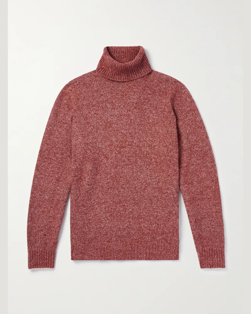 Brunello Cucinelli Strickpullover mit Rollkragen Rot