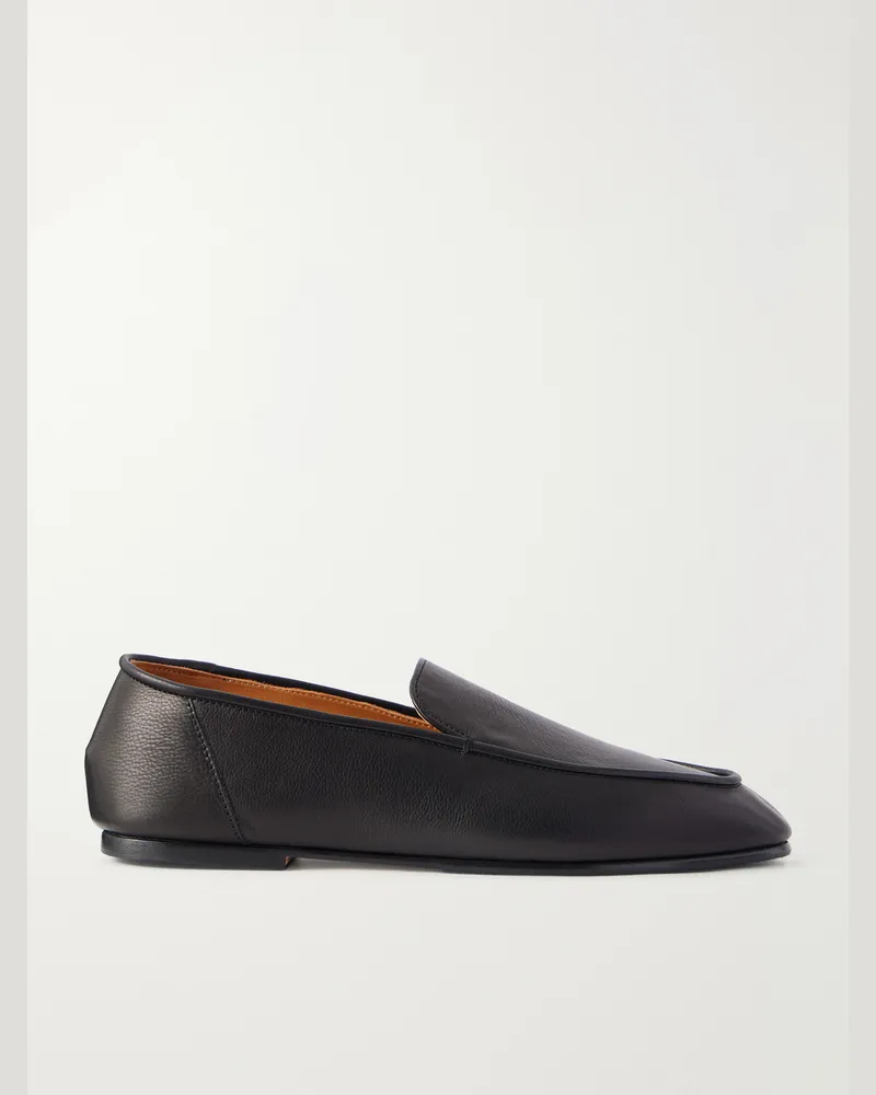 AURALEE Leather Loafers Black